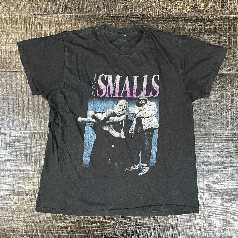 B.I.G Vintage Biggie Smalls Tee Black T-shirt Kids Size XL